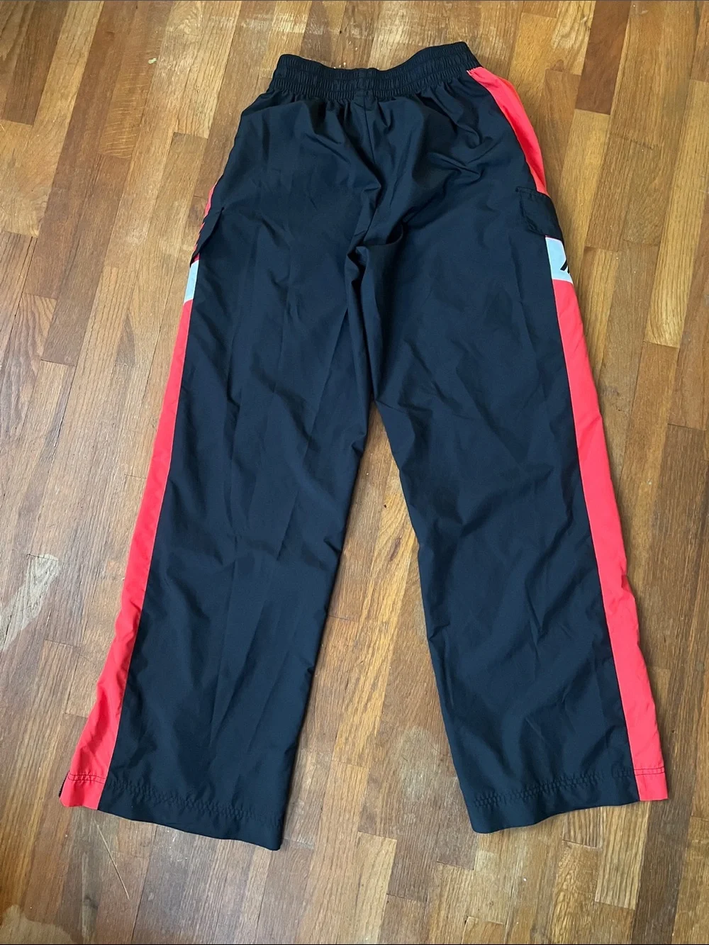 Nike Sportswear Women High Waist Black and Red Trouser Track Pants - S